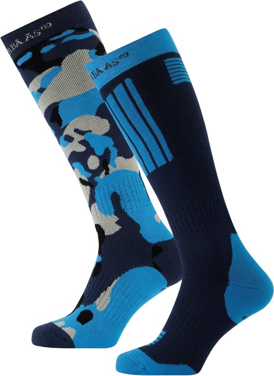 Poederbaas Wintersportsokken Unisex - Maat 35-38 - 2 paar skikousen