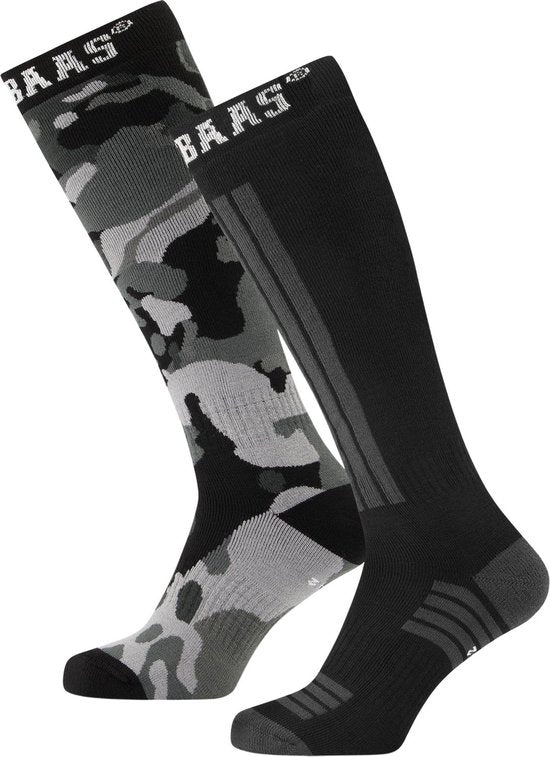 Poederbaas Wintersportsokken Unisex - Maat 35-38 - 2 paar skikousen